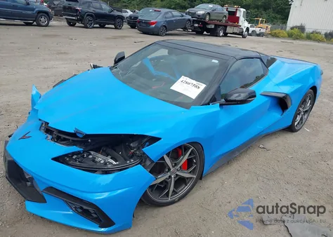 2021 Chevrolet Corvette Stingray Rwd 2Lt из США, поврежденный, VIN 1G1YB3D49M5120716